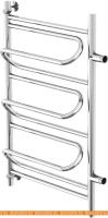 Полотенцесушитель Gloss & Reiter Liza 50x80 боковой подвод (ЛБ.50х80.Л2.Z3) картинка