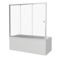 Шторка на ванну GoodDoor SCREEN WTW-140-G-CH 140x140 картинка