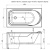 Акриловая ванна Aquanet West 130x70 фотография Акриловая ванна Aquanet West 130x70 фотография