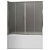 Шторка для ванной BelBagno UNO-VF-2-150/145-P-Cr стекло шиншилла 150x145 картинка