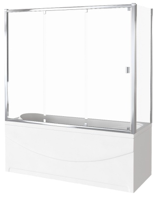 Боковая часть шторки на ванну GoodDoor SCREEN SP-75-G-CH 75x140 фотография