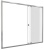 Боковая часть шторки на ванну GoodDoor SCREEN SP-80-G-CH 80x140 фотография