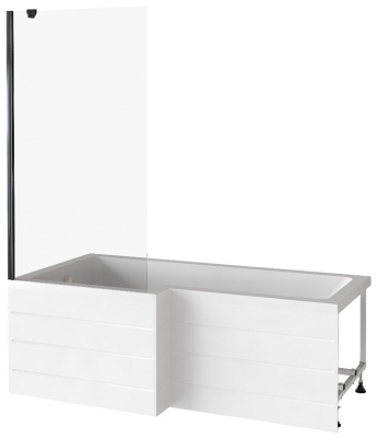 Шторка на ванну GoodDoor SCREEN BS-90-C-В 90x140 фотография