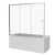 Шторка на ванну GoodDoor SCREEN WTW-140-G-CH 140x140 фотография Шторка на ванну GoodDoor SCREEN WTW-140-G-CH 140x140 фотография