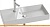 Умывальник Jacob Delafon Rythmik EXP112-Z-00 80x37 картинка