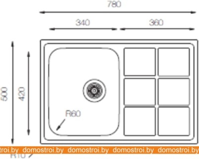 Кухонная мойка ZorG ZLL 7850 (микродекор) фотография