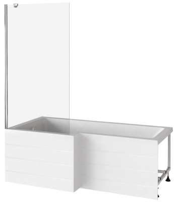 Шторка на ванну GoodDoor SCREEN BS-80-C-CH 80x140 фотография
