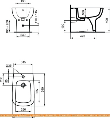 Биде Ideal Standard Esedra T281301 фотография