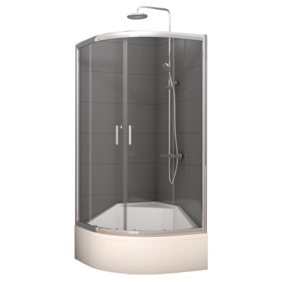 Душевой уголок New Trendy Varia 2Д 90x90 K-0213 фотография