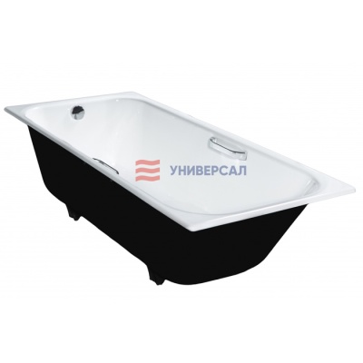 Чугунная ванна Универсал Ностальжи 1 сорт с ручками 170x75 фотография
