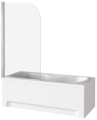 Шторка на ванну GoodDoor SCREEN H-80-C-CH 80x140 фотография