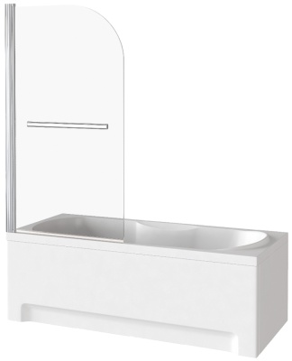 Шторка на ванну GoodDoor SCREEN H-HT-80-C-CH 80x140 фотография