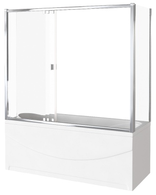 Боковая часть шторки на ванну GoodDoor SCREEN SP-80-C-CH 80x140 фотография