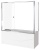 Боковая часть шторки на ванну GoodDoor SCREEN SP-80-C-CH 80x140 фотография